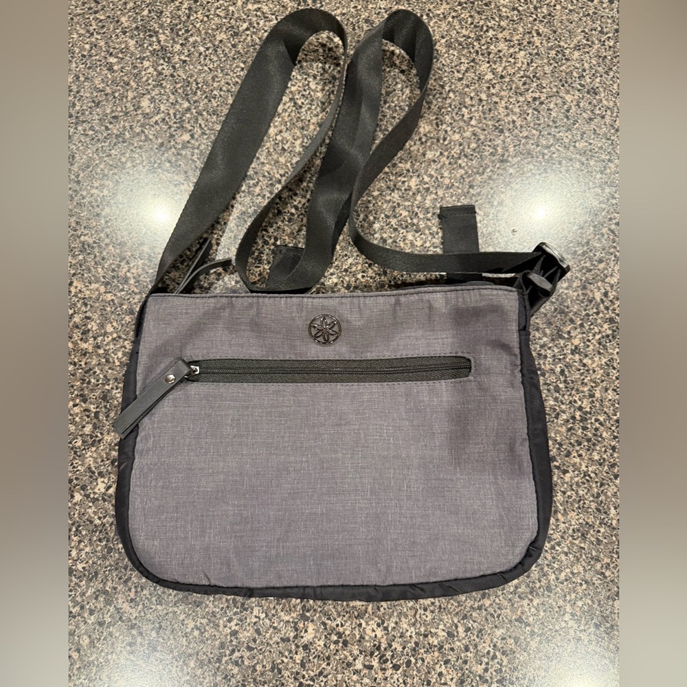 Gray & Black Crossbody Bag